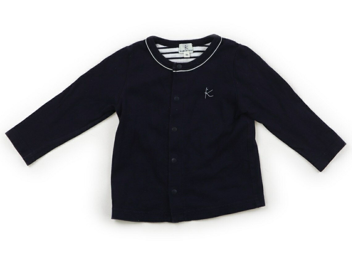 　ブランド 　Kumikyoku(組曲) 　カテゴリー 　カーディガン 　サイズ 　80サイズ 　色 　ネイビー、白いライン 　状態 　★★（返品不可） 　記名 　なし 　ジャンル 　Girl カットソー生地。全体的に色あせが見られますが、普段使いにいかがでしょうか。 ＊【状態】【サイズ】に関しての詳しい説明はこちら