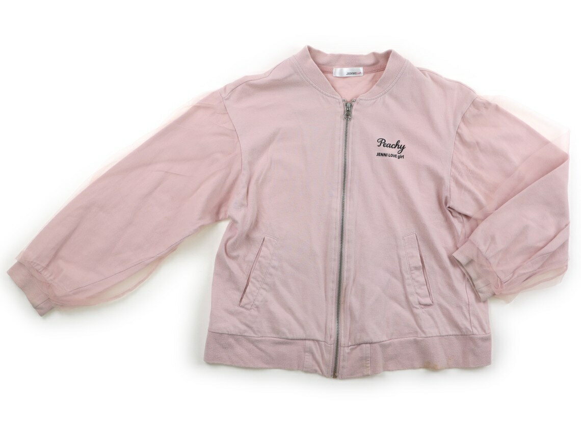 　ブランド 　JENNI(ジェニィ) 　カテゴリー 　カーディガン 　サイズ 　150サイズ 　色 　ピンク 　状態 　★★（返品不可） 　記名 　なし 　ジャンル 　Girl コットン素材。袖はチュールが重なっています。袖口と裾広範囲に薄茶色いシミ・黒っぽい汚れあり。色褪せと毛羽立ちがありますが、普段使いにいかがでしょうか。 ＊【状態】【サイズ】に関しての詳しい説明はこちら
