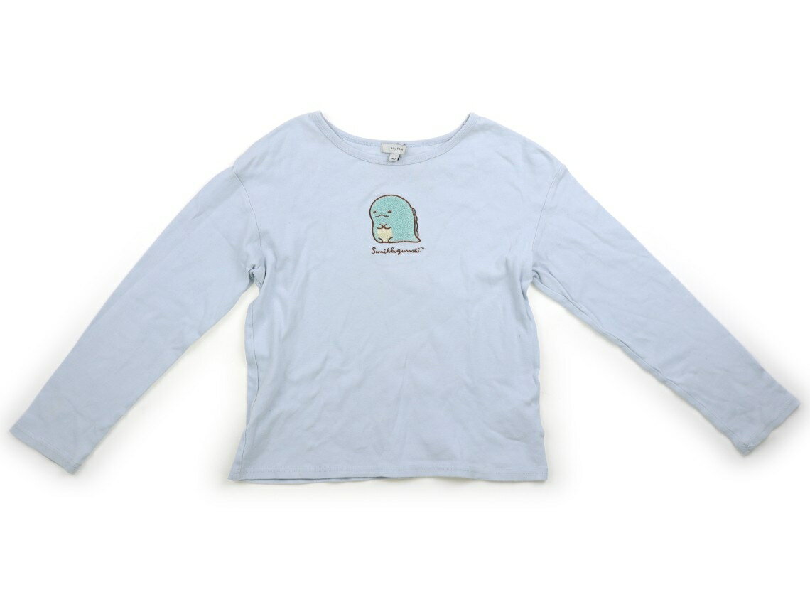 Rakuten - エニィファム anyFAM Tシャツ・カットソー 140 女の子 水色・とかげ 子供服 ベビー服 キッズ アウトレット ユーズド 【中古】キッズ・ベビー・マタニティ