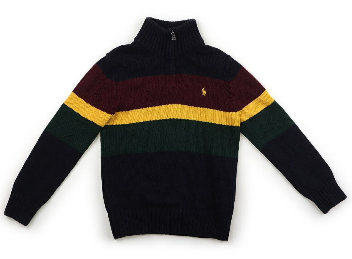 ポロラルフローレン POLO RALPH LAUREN ニット・セーター 140 男の子 紺・エンジ・黄色・緑 子供服 ベビー服 キッズ アウトレット ユーズド 【中古】キッズ・ベビー・マタニティ