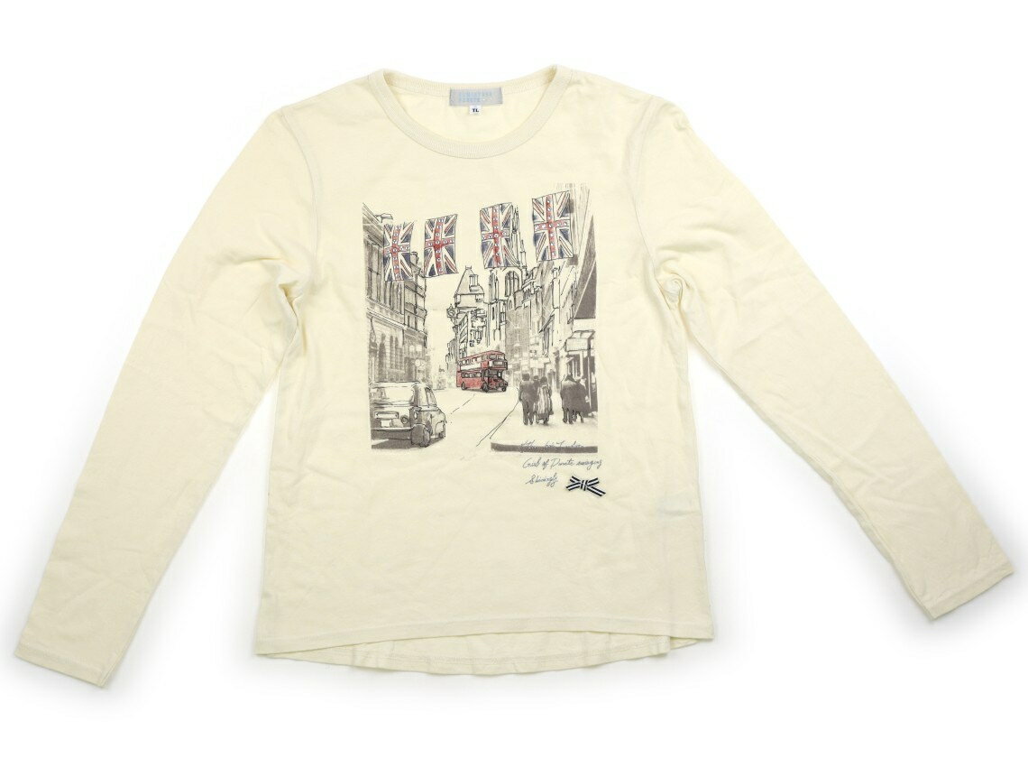 組曲 Kumikyoku Tシャツ・カットソー 150 女の子 クリームイエロー、ロンドン 子供服 ベビー服 キッズ アウトレット ユーズド 【中古】キッズ・ベビー・マタニティ