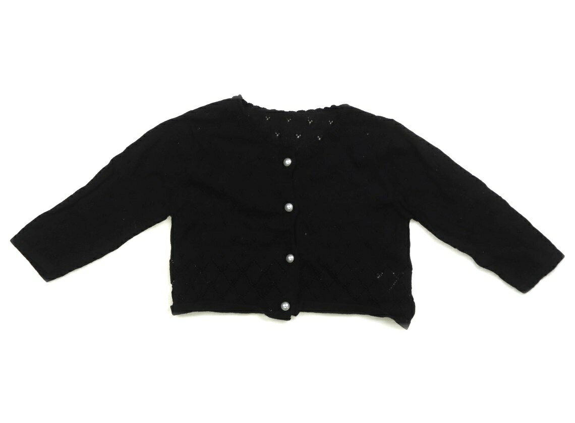 　ブランド 　COMME CA FOSSETTE(コムサフォセット) 　カテゴリー 　カーディガン 　サイズ 　80サイズ 　色 　ブラック 　状態 　★★★ 　記名 　なし 　ジャンル 　Girl コットンのニット。白い毛羽の付着と毛羽立ち、洗いざらし感がありますが、まだまだ普段着として活躍してくれそうです。 ＊【状態】【サイズ】に関しての詳しい説明はこちら