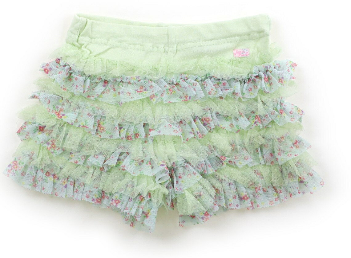 メゾピアノ mezzo piano キュロット 110 女の子 ライトグリーン・ライトブルー・花柄 子供服 ベビー服 キッズ アウトレット ユーズド 【中古】キッズ・ベビー・マタニティ