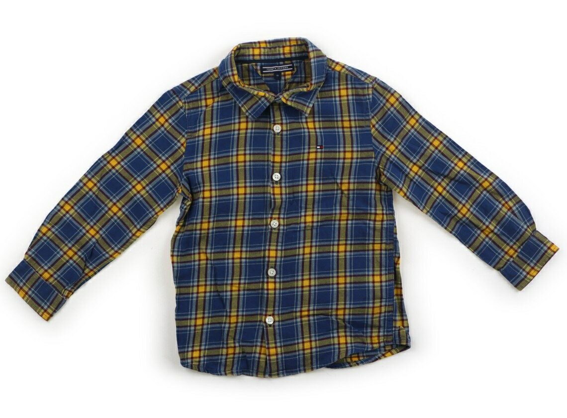 トミーヒルフィガー Tommy Hilfiger シャツ・ブラウス 110 男の子 紺、黄色、暗い赤 子供服 ベビー服 キッズ アウトレット ユーズド 【..