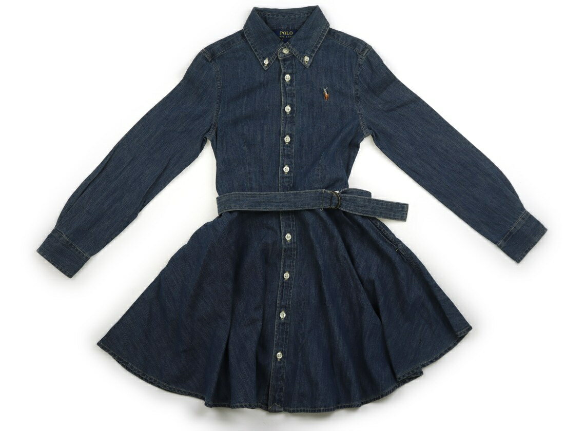 ポロラルフローレン POLO RALPH LAUREN ワンピース 130 女の子 ブルー系 子供服 ベビー服 キッズ アウトレット ユーズド 【中古】キッズ・ベビー・マタニティ
