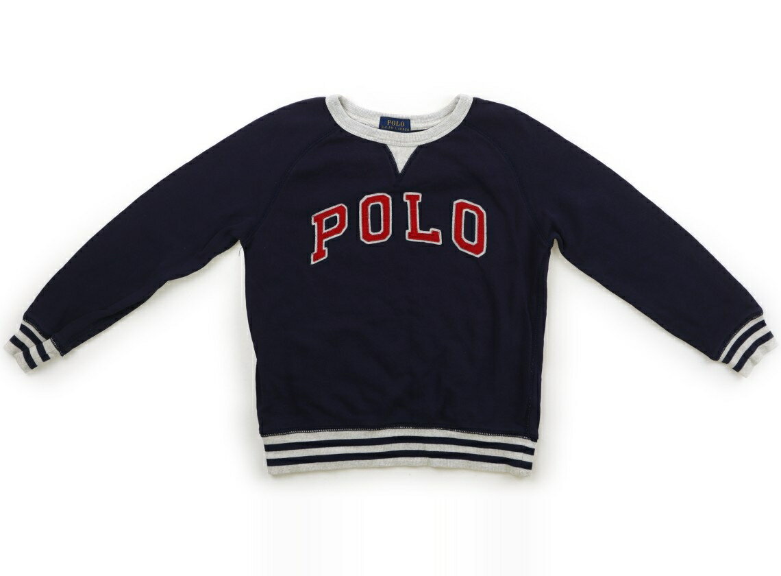 Rakuten - ポロラルフローレン POLO RALPH LAUREN トレーナー・プルオーバー 120 男の子 ブルー・オートミール 子供服 ベビー服 キッズ アウトレット ユーズド 【中古】キッズ・ベビー・マタニティ