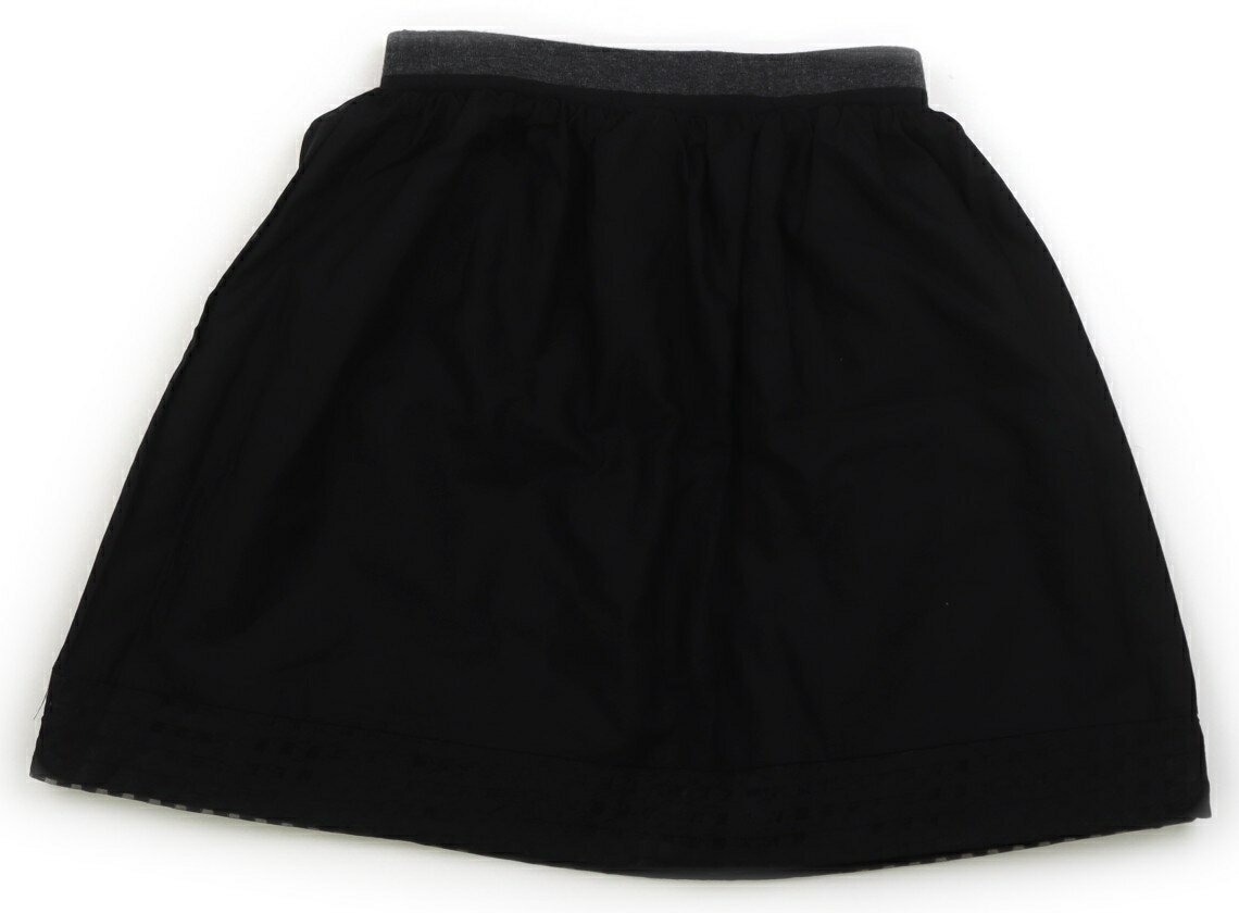 コムサイズム COMME CA ISM スカート 130 女の子 ブラック・杢グレー・ボーダー 子供服 ベビー服 キッズ アウトレット ユーズド 【中古】キッズ・ベビー・マタニティ