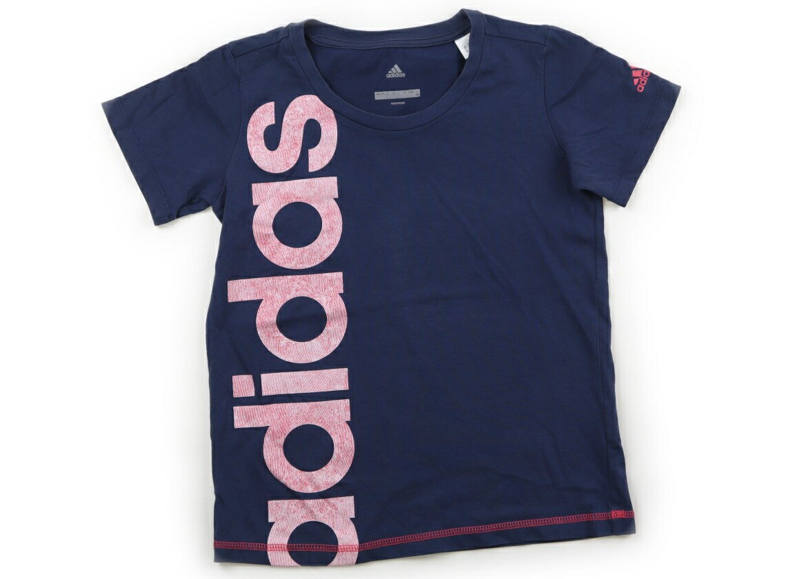 Rakuten - アディダス Adidas Tシャツ・カットソー 140 女の子 ネイビー、ピンク 子供服 ベビー服 キッズ アウトレット ユーズド 【中古】キッズ・ベビー・マタニティ