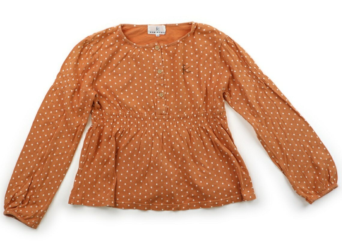 組曲 Kumikyoku チュニック 140 女の子 くすみオレンジ・ドット 子供服 ベビー服 キッズ アウトレット ユーズド 【中古】キッズ・ベビー・マタニティ