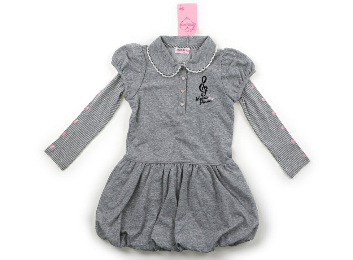 Rakuten - メゾピアノ mezzo piano ワンピース 120 女の子 霜降りグレー 子供服 ベビー服 キッズ アウトレット ユーズド 【中古】キッズ・ベビー・マタニティ