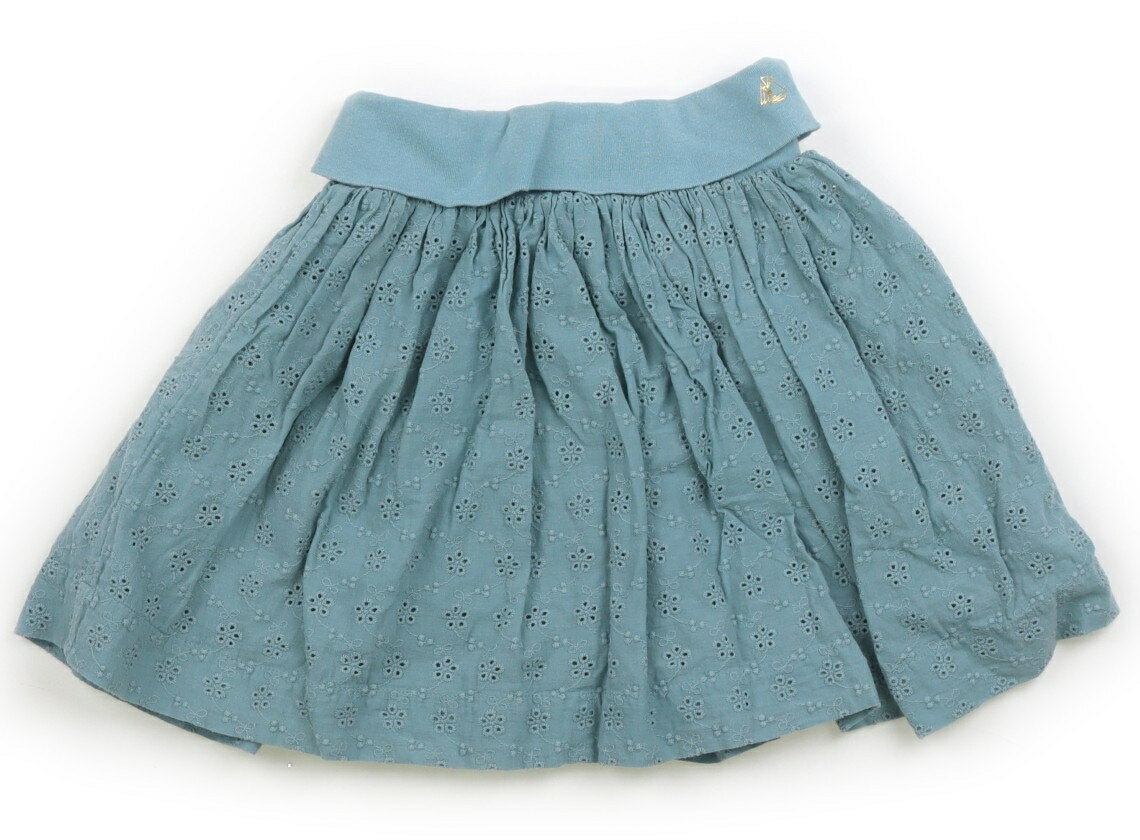 プチバトー PETIT BATEAU スカート 110 女の子 ミントブルー・レース 子供服 ベビー服 キッズ アウトレット ユーズド 【中古】キッズ・ベビー・マタニティ