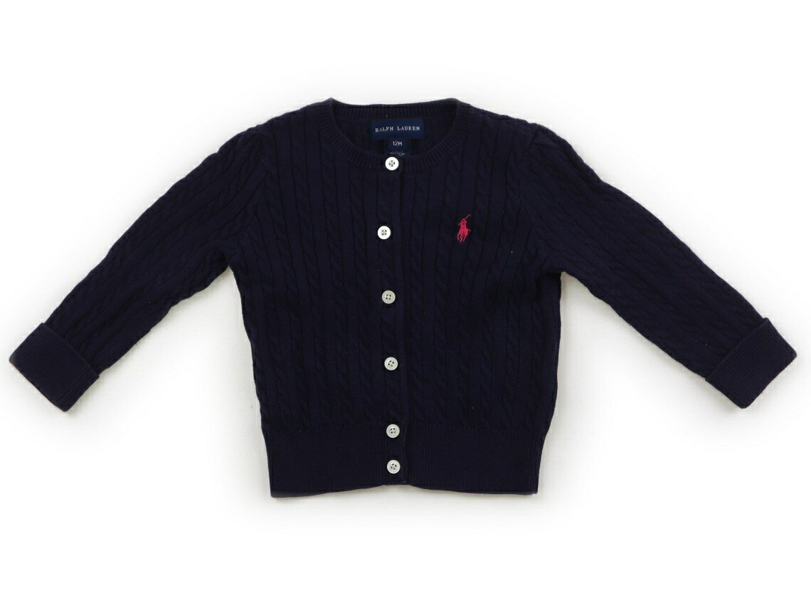 ラルフローレン Ralph Lauren カーディガン 80 女の子 ネイビー 子供服 ベビー服 キッズ アウトレット ユーズド 【中古】キッズ・ベビー・マタニティ