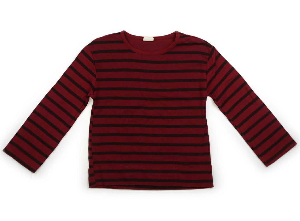 Rakuten - ザラ ZARA Tシャツ・カットソー 140 女の子 ボルドー・ブラウンボーダー 子供服 ベビー服 キッズ アウトレット ユーズド 【中古】キッズ・ベビー・マタニティ