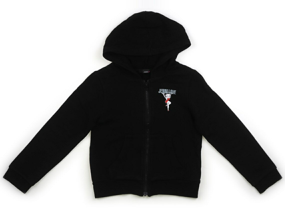 ジェニィ JENNI パーカー 140 女の子 ブラック 子供服 ベビー服 キッズ アウトレット ユーズド 【中古】キッズ・ベビー・マタニティ