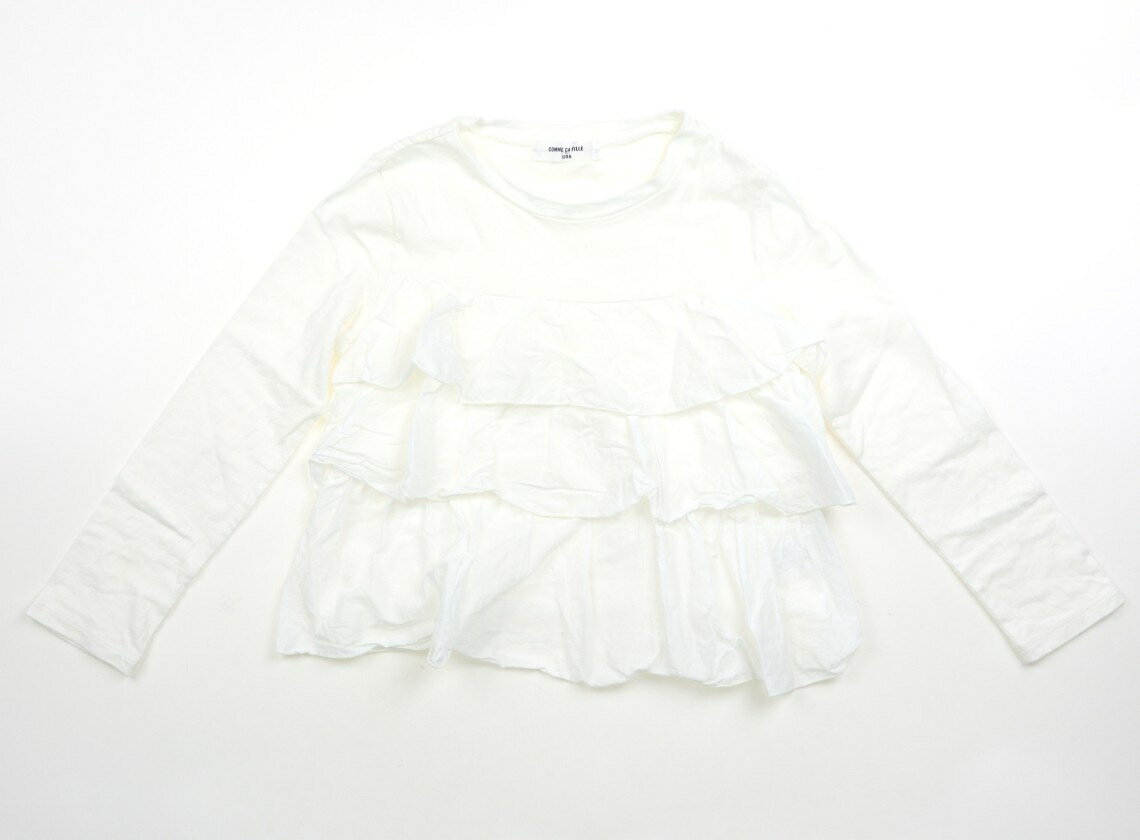 コムサフィユ COMME CA FILLE Tシャツ・カットソー 130 女の子 オフ・フリル 子供服 ベビー服 キッズ アウトレット ユーズド 【中古】キッズ・ベビー・マタニティ