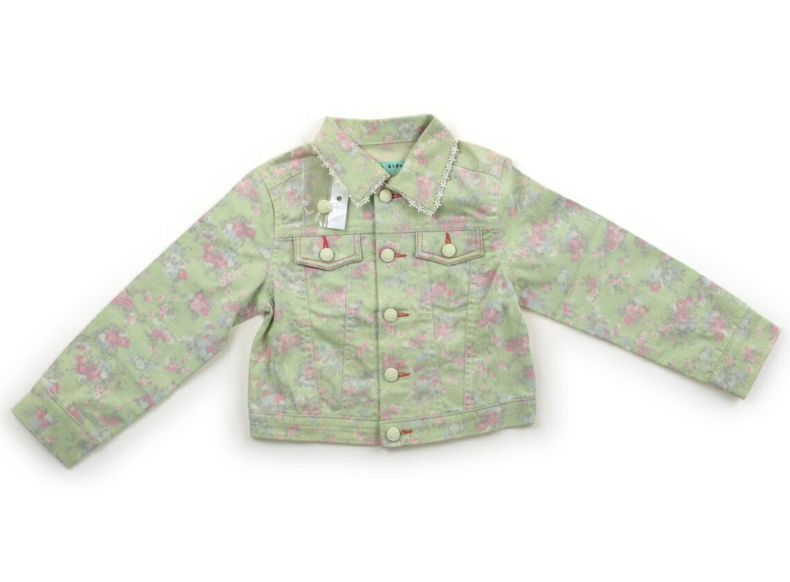 Rakuten - ハッカ HAKKA ブルゾン・Gジャン 110 女の子 ミントグリーン・花柄 子供服 ベビー服 キッズ アウトレット ユーズド 【中古】キッズ・ベビー・マタニティ