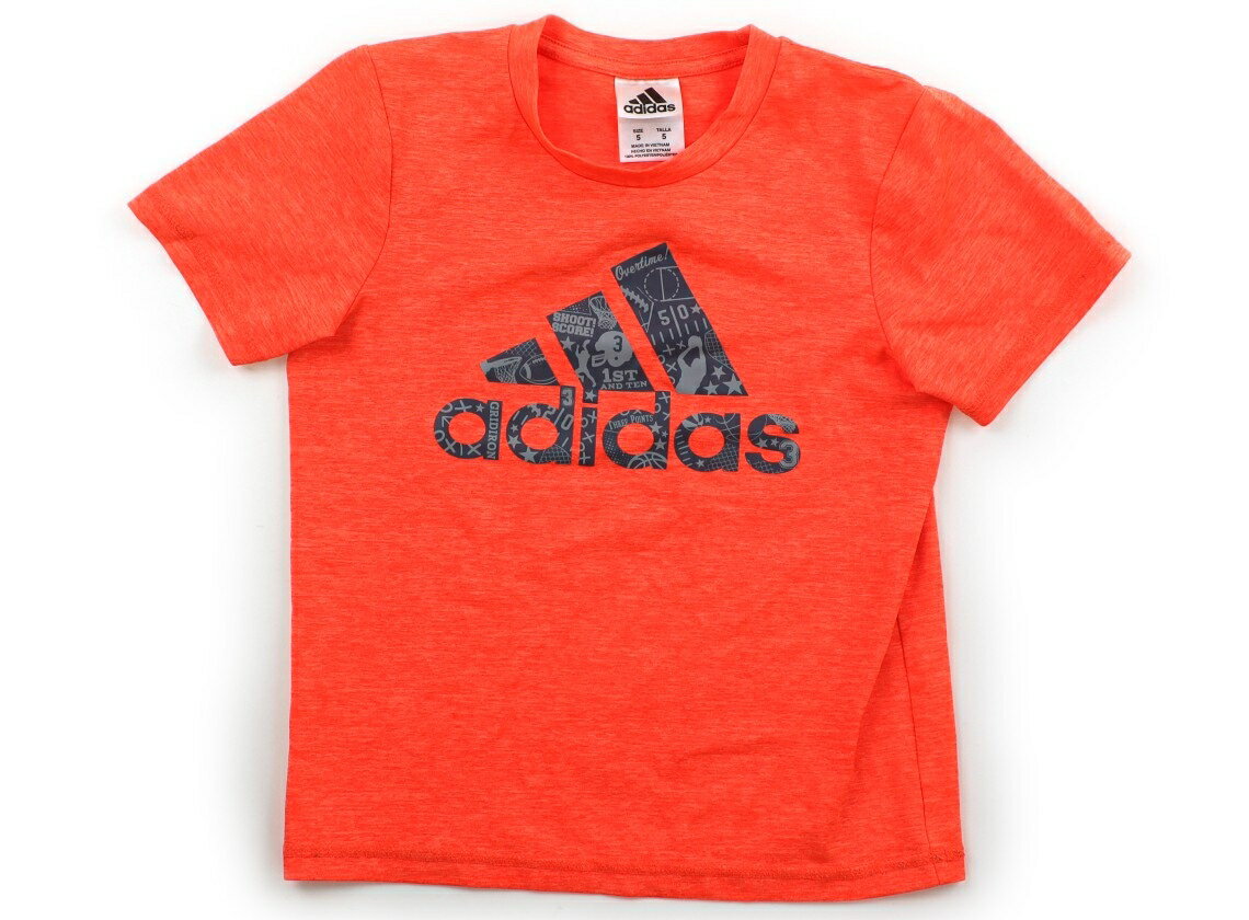 アディダス Adidas スポーツウェア・ダンスウェア 120 男の子 オレンジ・ブルーグレー 子供服 ベビー服 キッズ アウトレット ユーズド 【中古】キッズ・ベビー・マタニティ
