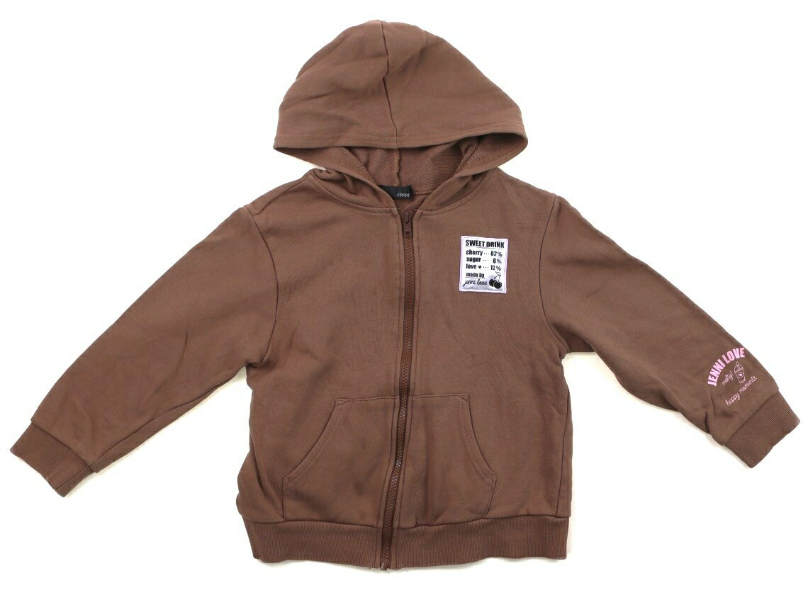 Other - ジェニィ JENNI パーカー 130 女の子 ブラウン、ピンク 子供服 ベビー服 キッズ アウトレット ユーズド 【中古】キッズ・ベビー・マタニティ