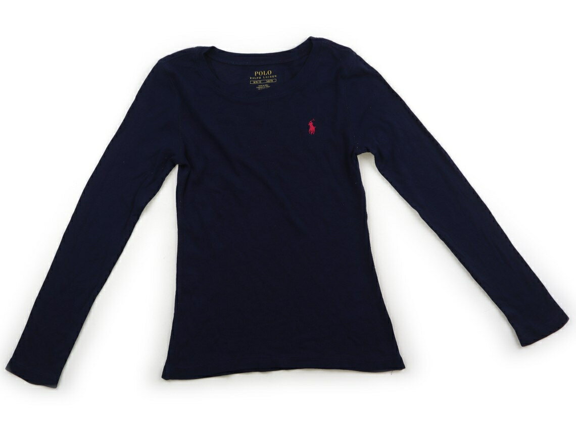 ポロラルフローレン POLO RALPH LAUREN Tシャツ・カットソー 140 女の子 ネイビー 子供服 ベビー服 キッズ アウトレット ユーズド 【中古】キッズ・ベビー・マタニティ