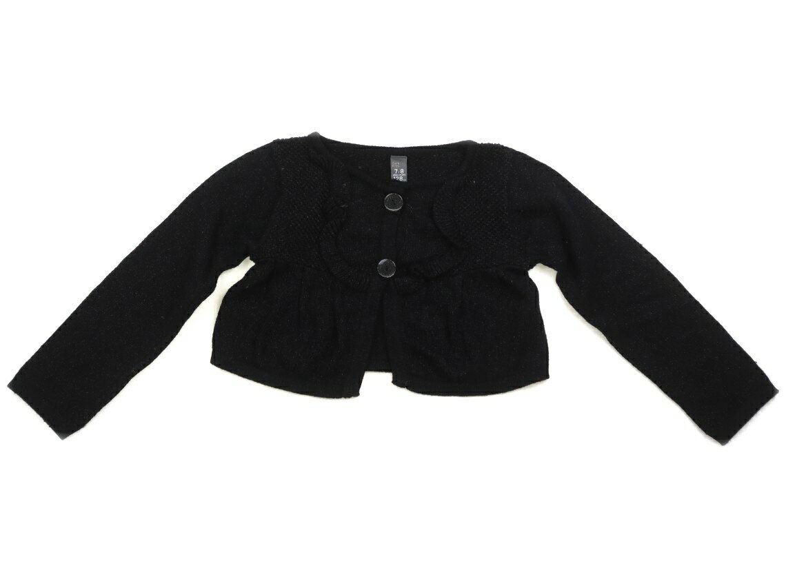 Cardigans - ザラ ZARA カーディガン 120 女の子 黒 子供服 ベビー服 キッズ アウトレット ユーズド 【中古】キッズ・ベビー・マタニティ