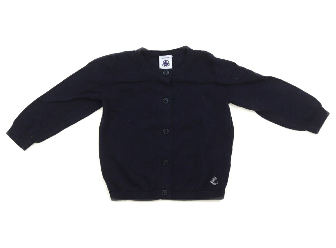 Rakuten - プチバトー PETIT BATEAU カーディガン 70 女の子 ダークネイビー 子供服 ベビー服 キッズ アウトレット ユーズド 【中古】キッズ・ベビー・マタニティ