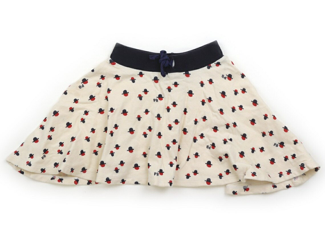 プチバトー PETIT BATEAU スカート 100 女の子 クリーム、ネイビー、赤 子供服 ベビー服 キッズ アウトレット ユーズド 【中古】キッズ・ベビー・マタニティ