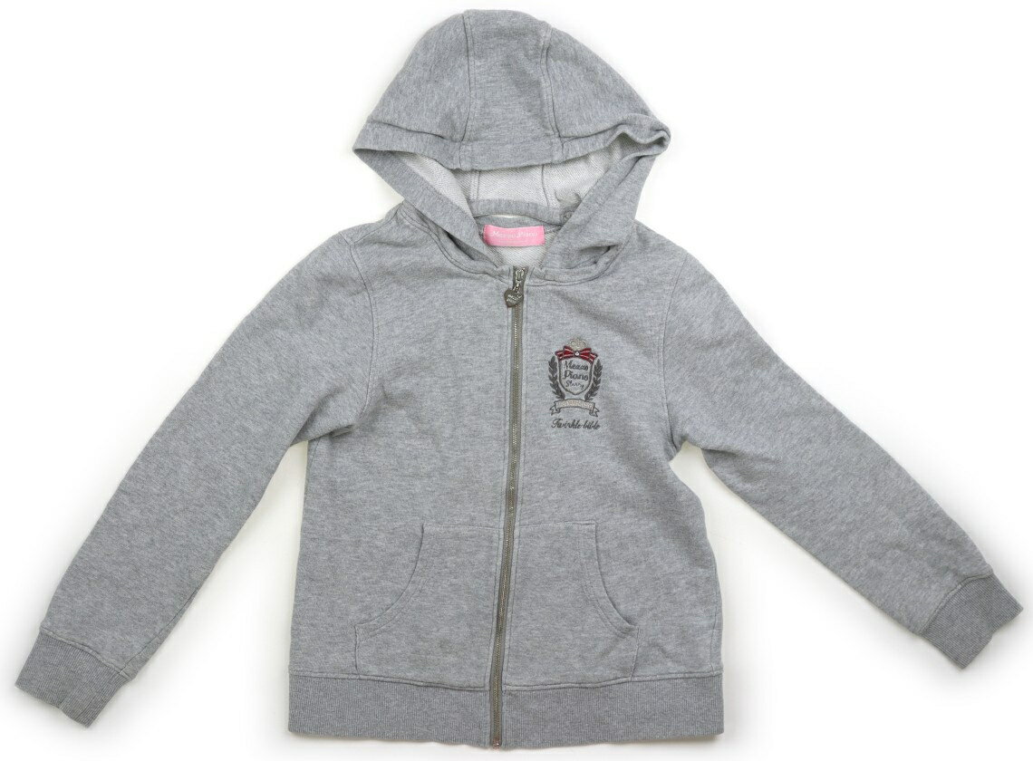 メゾピアノ mezzo piano パーカー 140 女の子 グレー 子供服 ベビー服 キッズ アウトレット ユーズド 【中古】キッズ・ベビー・マタニティ