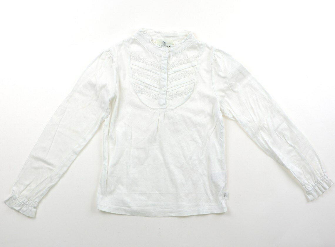 組曲 Kumikyoku シャツ・ブラウス 130 女の子 ホワイト・レース 子供服 ベビー服 キッズ アウトレット ユーズド 【中古】キッズ・ベビー・マタニティ