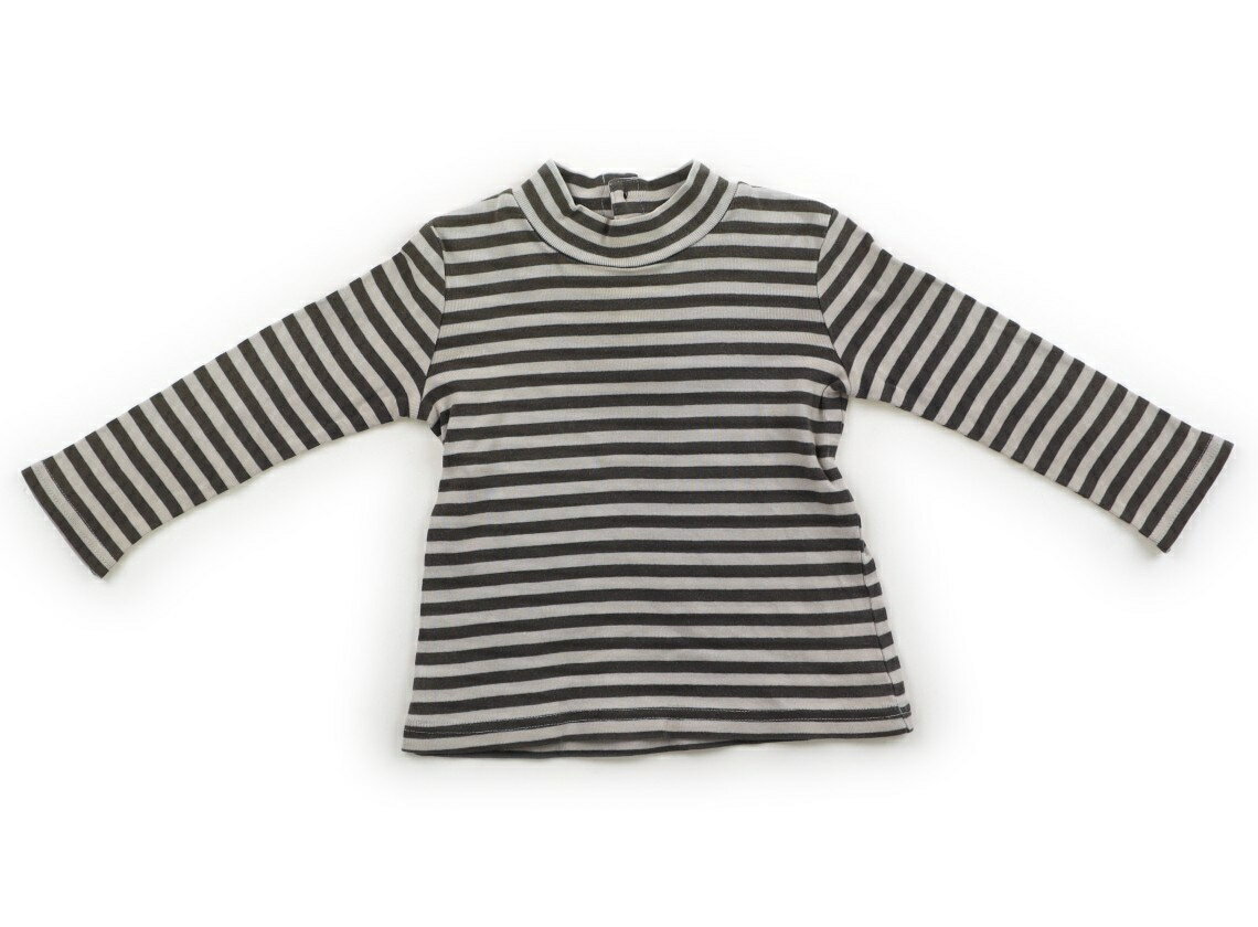 儿童 - タルティーヌエショコラ Tartine et Chocolat Tシャツ・カットソー 90 男の子 グレージュ・グレー・ボーダー 子供服 ベビー服 キッズ アウトレット ユーズド 【中古】キッズ・ベビー・マタニティ