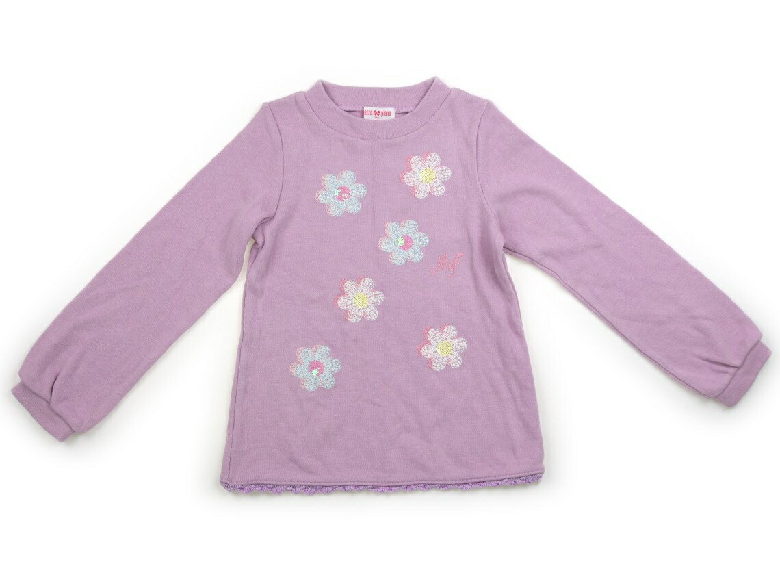 Rakuten - メゾピアノ mezzo piano トレーナー・プルオーバー 140 女の子 パープル・花柄 子供服 ベビー服 キッズ アウトレット ユーズド 【中古】キッズ・ベビー・マタニティ