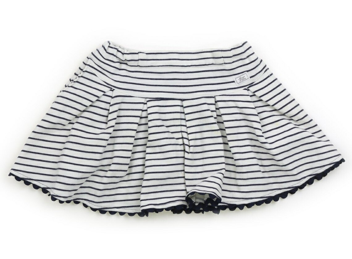 Rakuten - メゾピアノ mezzo piano スカート 120 女の子 ホワイト・ネイビー 子供服 ベビー服 キッズ アウトレット ユーズド 【中古】キッズ・ベビー・マタニティ