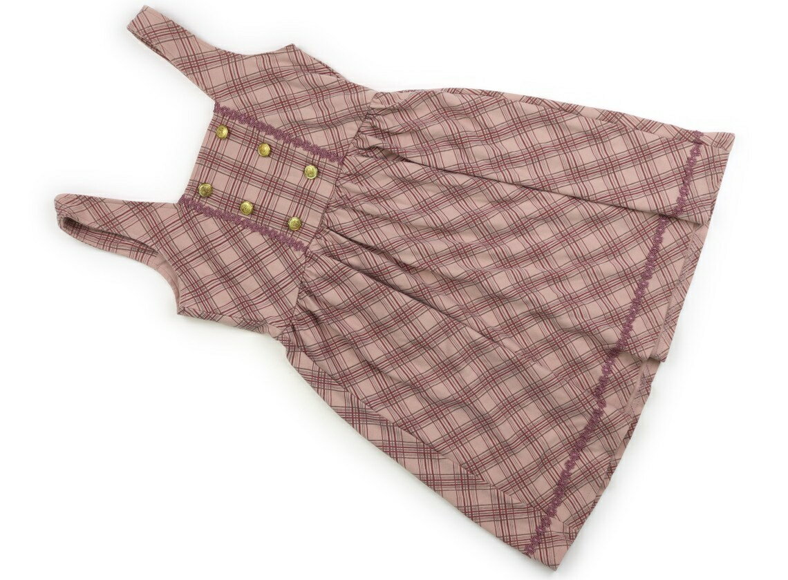 Rakuten - アクシーズファムキッズ axes femme KIDS ジャンパースカート 140 女の子 ダスティピンク・マゼンダピンク系チェック 子供服 ベビー服 キッズ アウトレット ユーズド 【中古】キッズ・ベビー・マタニティ