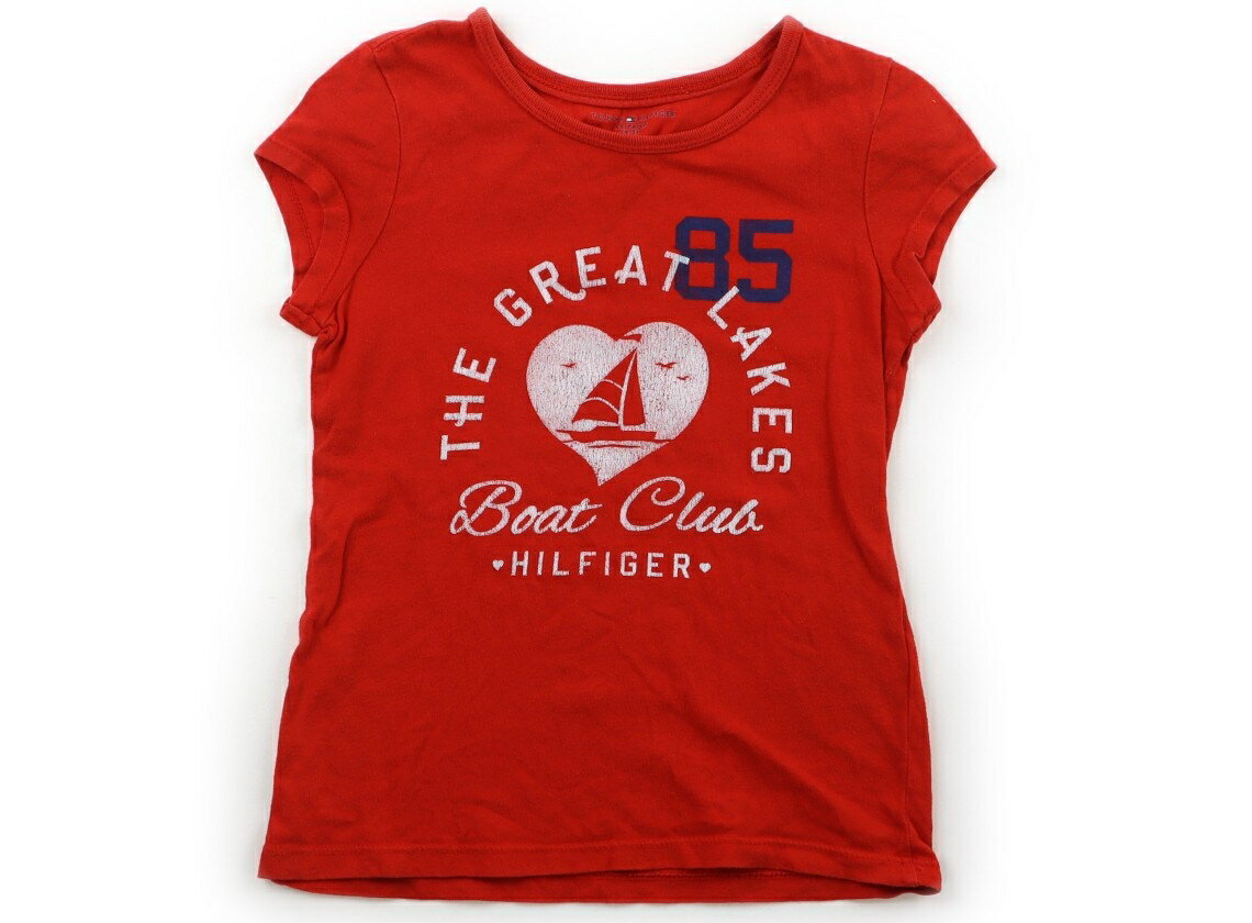 　ブランド 　Tommy Hilfiger(トミーヒルフィガー) 　カテゴリー 　Tシャツ・カットソー 　サイズ 　110サイズ 　色 　コーラル・ホワイト・ブルー 　状態 　★★★ 　記名 　なし 　ジャンル 　Girl 実際のサイズ表記はXS/TP/XP(4-5)プリントが劣化で少しひび割れていて白っぽさがありますがまだお使い頂けそうです。 ＊【状態】【サイズ】に関しての詳しい説明はこちら