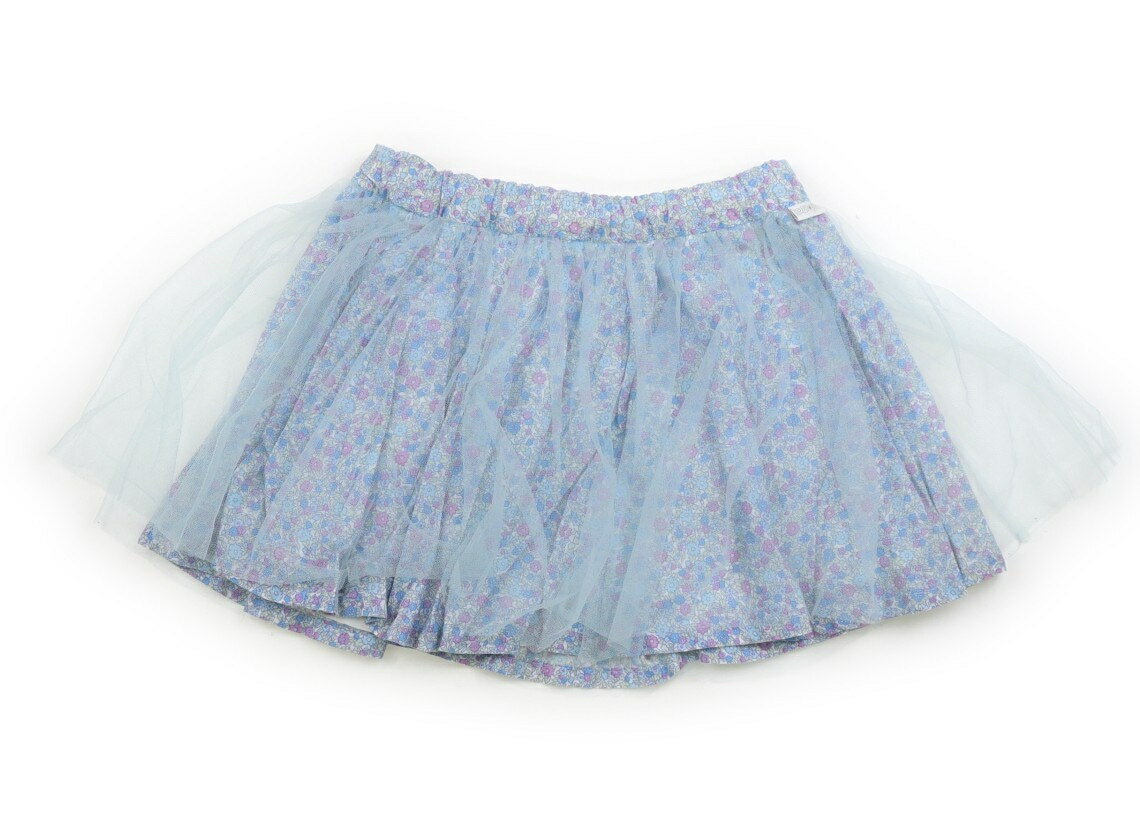 メゾピアノ mezzo piano スカート 110 女の子 パステルブルー・パープル系花柄 子供服 ベビー服 キッズ アウトレット ユーズド 【中古】キッズ・ベビー・マタニティ