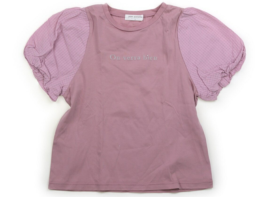 Rakuten - ポンポネット pom ponette Tシャツ・カットソー 150 女の子 ピオニーピンク・チェック 子供服 ベビー服 キッズ アウトレット ユーズド 【中古】キッズ・ベビー・マタニティ