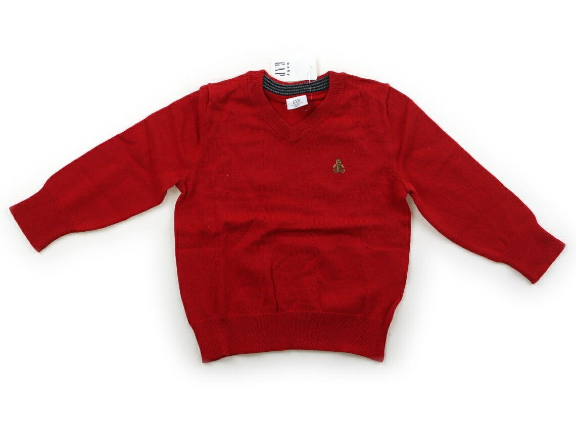 Rakuten - ギャップ GAP ニット・セーター 90 男の子 レッド 子供服 ベビー服 キッズ アウトレット ユーズド 【中古】キッズ・ベビー・マタニティ