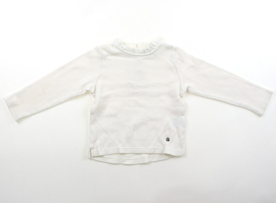 Rakuten - プティマイン petit main Tシャツ・カットソー 110 女の子 ホワイト 子供服 ベビー服 キッズ アウトレット ユーズド 【中古】キッズ・ベビー・マタニティ