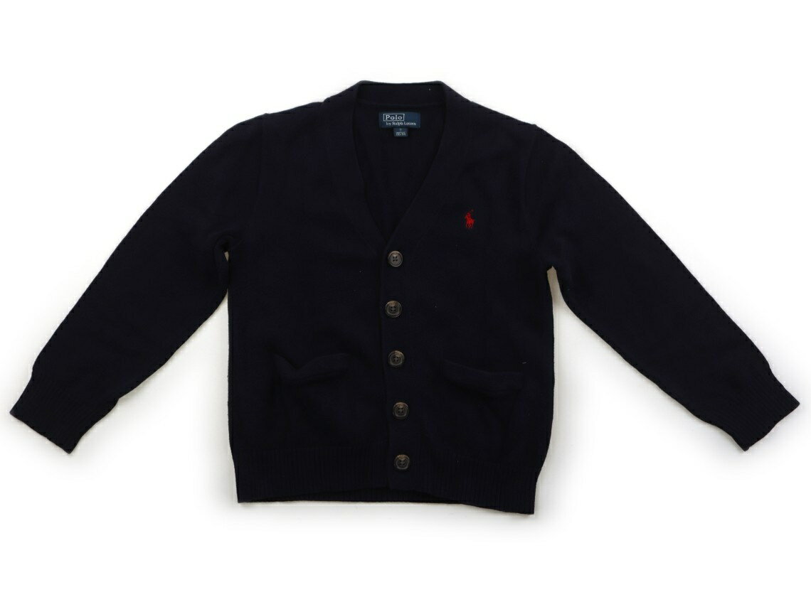 ポロラルフローレン POLO RALPH LAUREN カーディガン 130 女の子 ネイビー 子供服 ベビー服 キッズ アウトレット ユーズド 【中古】キッズ・ベビー・マタニティ
