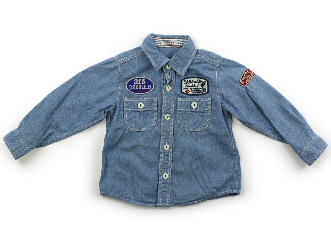 　ブランド 　Double B(ダブルB) 　カテゴリー 　シャツ・ブラウス 　サイズ 　100サイズ 　色 　サックスダンガリー 　状態 　★★★ 　記名 　なし 　ジャンル 　Boy カフスと襟裏に黄ばみあり。まだまだ普段着として活躍してくれそうです。 ＊【状態】【サイズ】に関しての詳しい説明はこちら