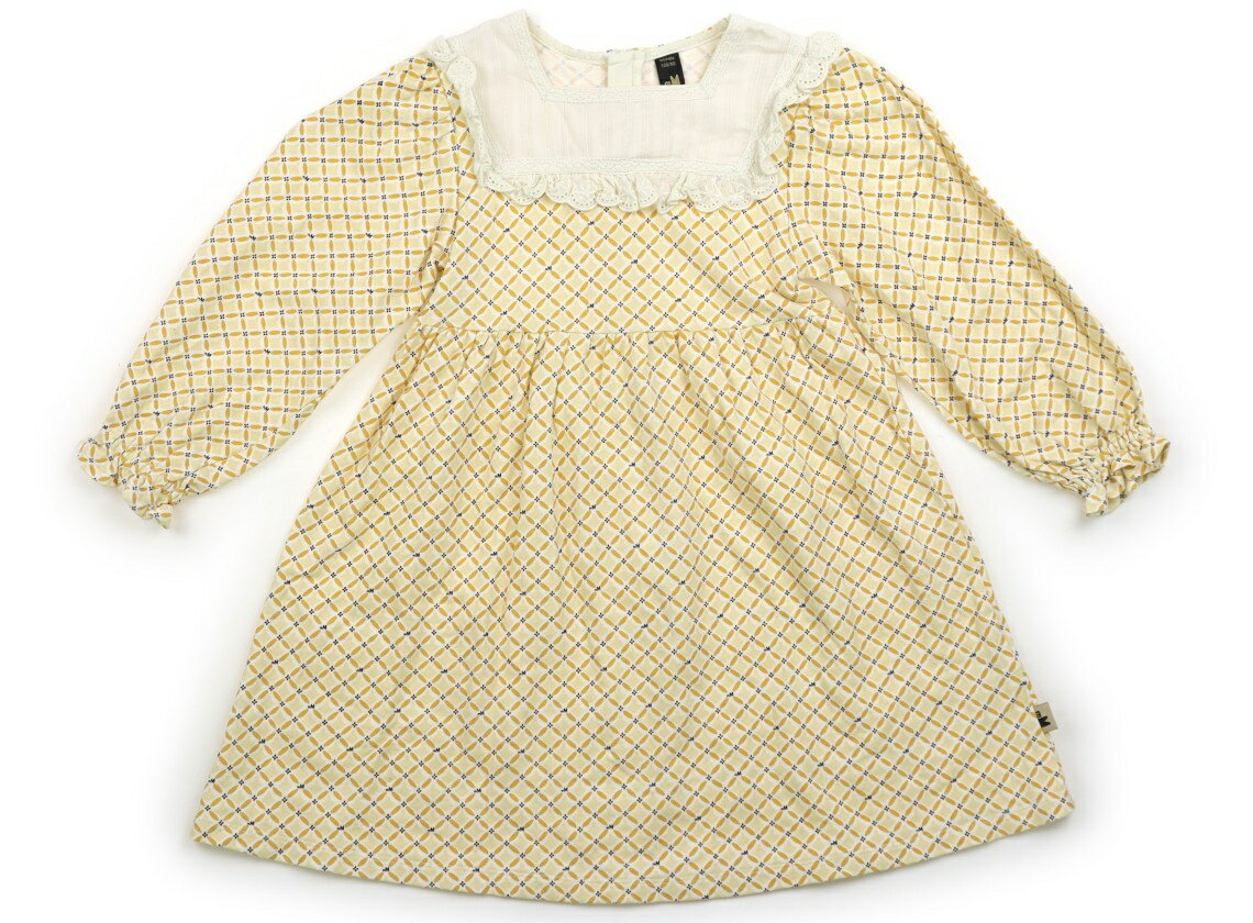 Dresses - モイモルン moimoln ワンピース 120 女の子 イエロー系・総柄 子供服 ベビー服 キッズ アウトレット ユーズド 【中古】キッズ・ベビー・マタニティ
