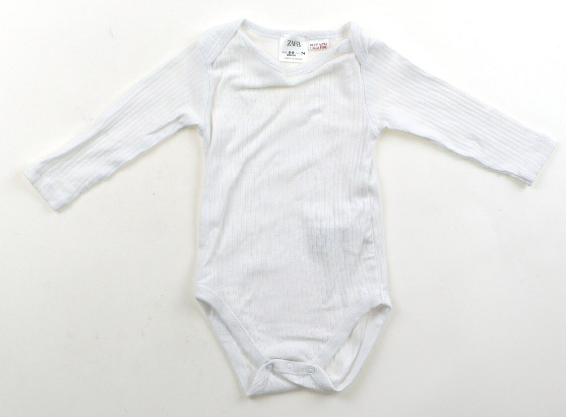 ザラ ZARA ロンパース 70 女の子 ホワイト 子供服 ベビー服 キッズ アウトレット ユーズド 【中古】キッズ・ベビー・マタニティ