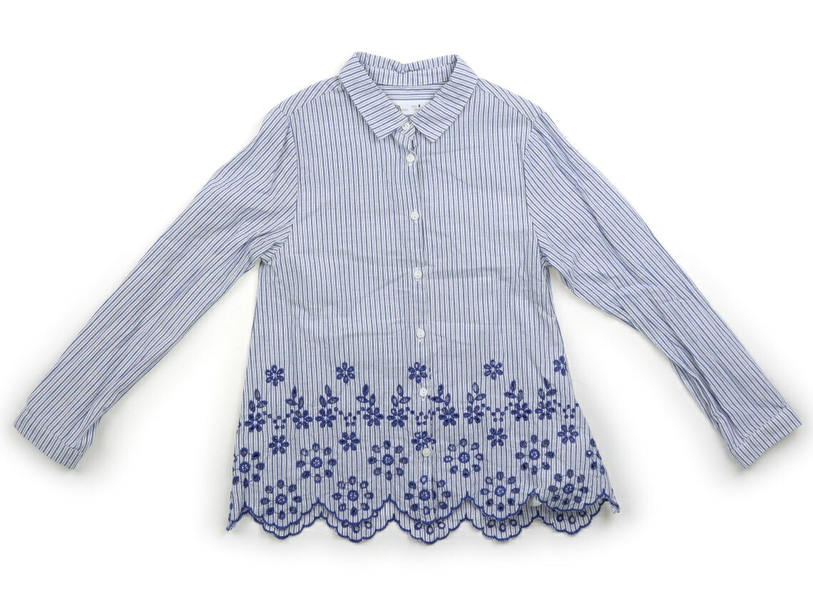 Rakuten - ザラ ZARA シャツ・ブラウス 120 女の子 ブルー・ホワイト 子供服 ベビー服 キッズ アウトレット ユーズド 【中古】キッズ・ベビー・マタニティ