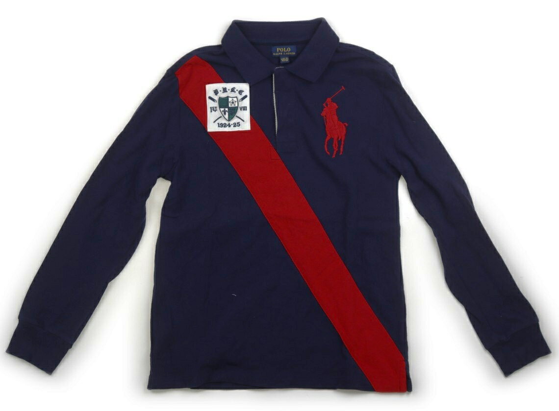 　ブランド 　POLO RALPH LAUREN(ポロラルフローレン) 　カテゴリー 　ポロシャツ 　サイズ 　160サイズ 　色 　ネイビー 　状態 　★★★ 　記名 　なし 　ジャンル 　Boy L14-16サイズ表記。両裾スリット入り。ロゴの当て布はありません。気になる方は下に着衣をオススメします。色褪せ使用感あり。 ＊【状態】【サイズ】に関しての詳しい説明はこちら