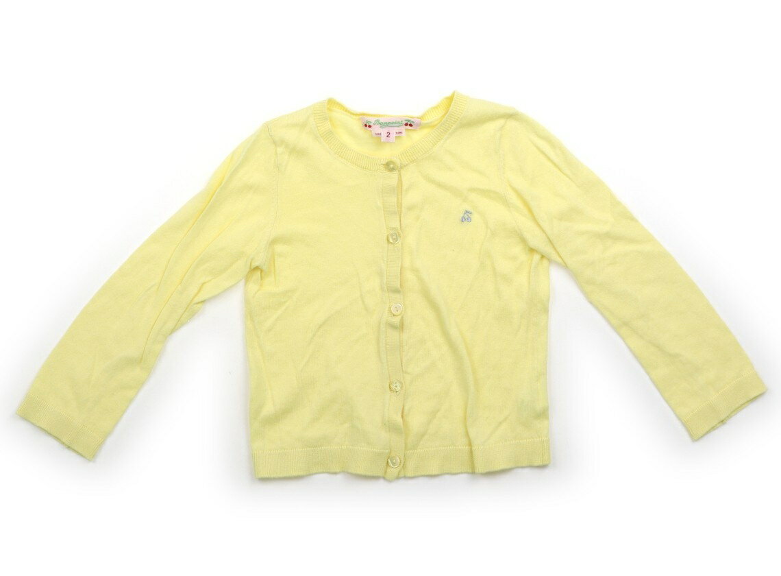 Rakuten - ボンポワン bonpoint カーディガン 80 女の子 イエロー 子供服 ベビー服 キッズ アウトレット ユーズド 【中古】キッズ・ベビー・マタニティ