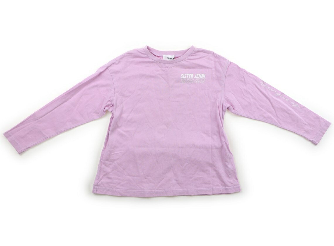 ジェニィ JENNI Tシャツ カットソー 130 女の子 薄いピンク ブランドロゴ 子供服 ベビー服 キッズ アウトレット ユーズド 【中古】キッズ ベビー マタニティ