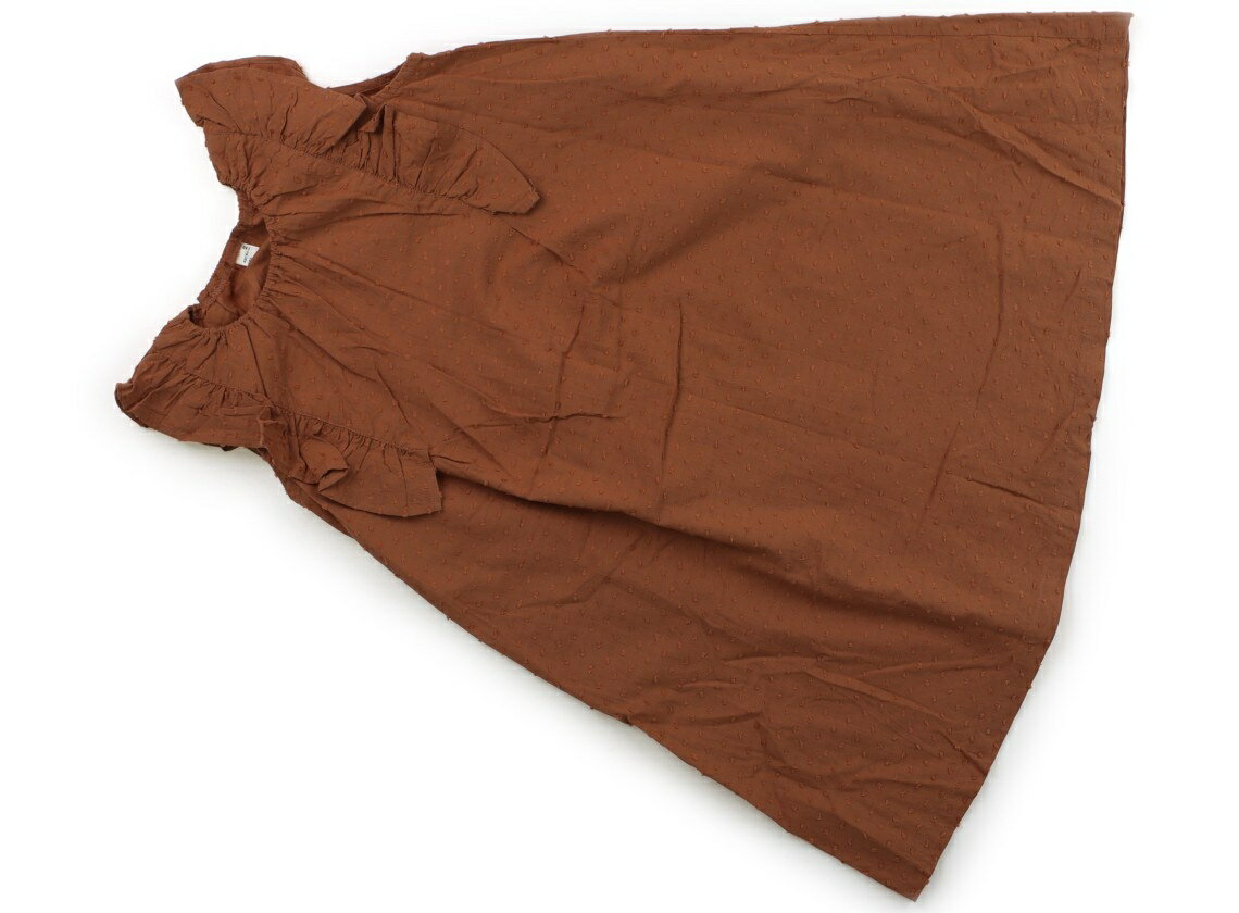 アプレレクール apres les cours ワンピース 130 女の子 茶色 子供服 ベビー服 キッズ アウトレット ユーズド 【中古】キッズ・ベビー・マタニティ