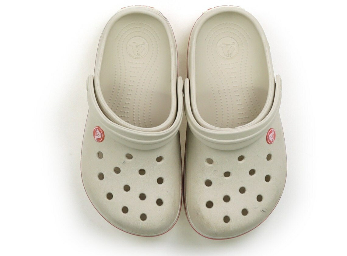 クロックス CROCS サンダル 靴20cm～ 女の子 ベージュ・ピンク 子供服 ベビー服 キッズ アウトレット ユーズド 【中古】キッズ・ベビー・マタニティ