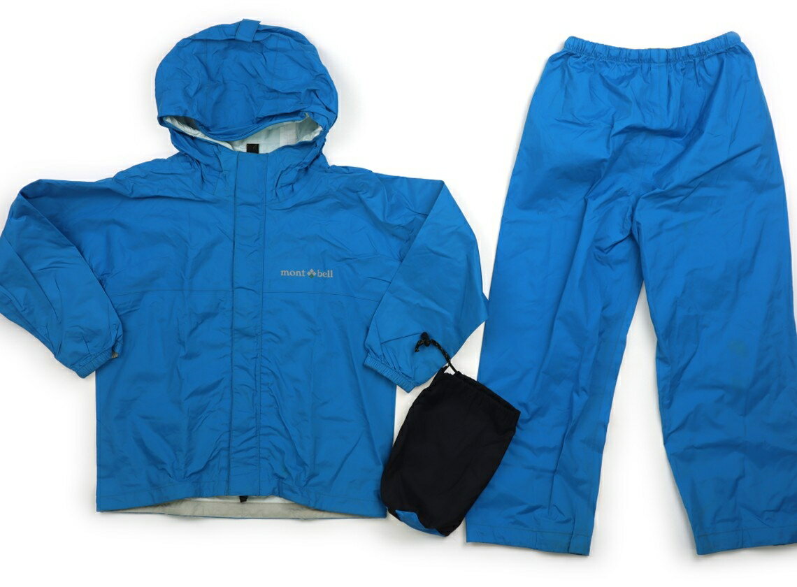 モンベル mont-bell レインコート・レインハット 120 男の子 ブルー 子供服 ベビー服 キッズ アウトレット ユーズド 【中古】キッズ・ベビー・マタニティ