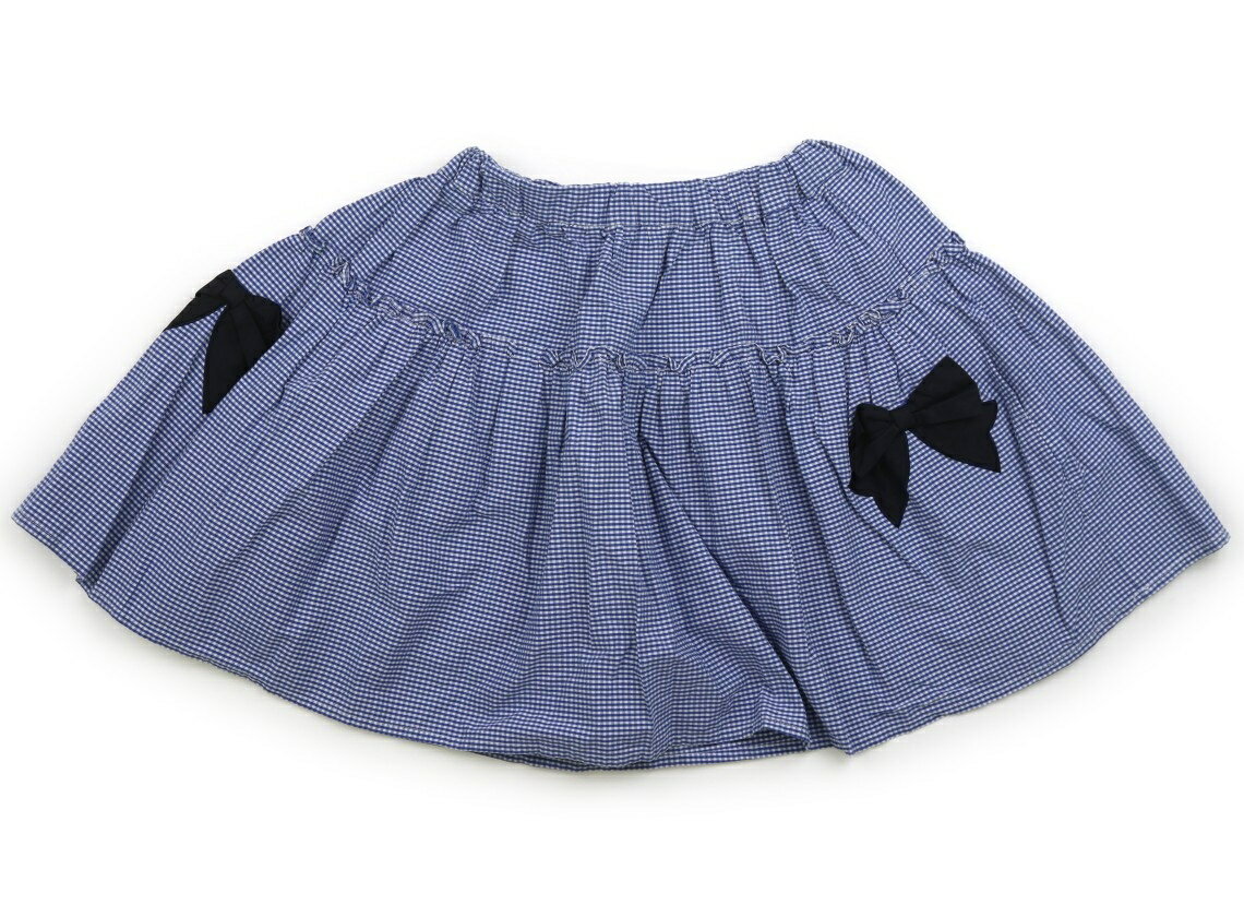 Rakuten - べべ BeBe スカート 150 女の子 青、チェック 子供服 ベビー服 キッズ アウトレット ユーズド 【中古】キッズ・ベビー・マタニティ