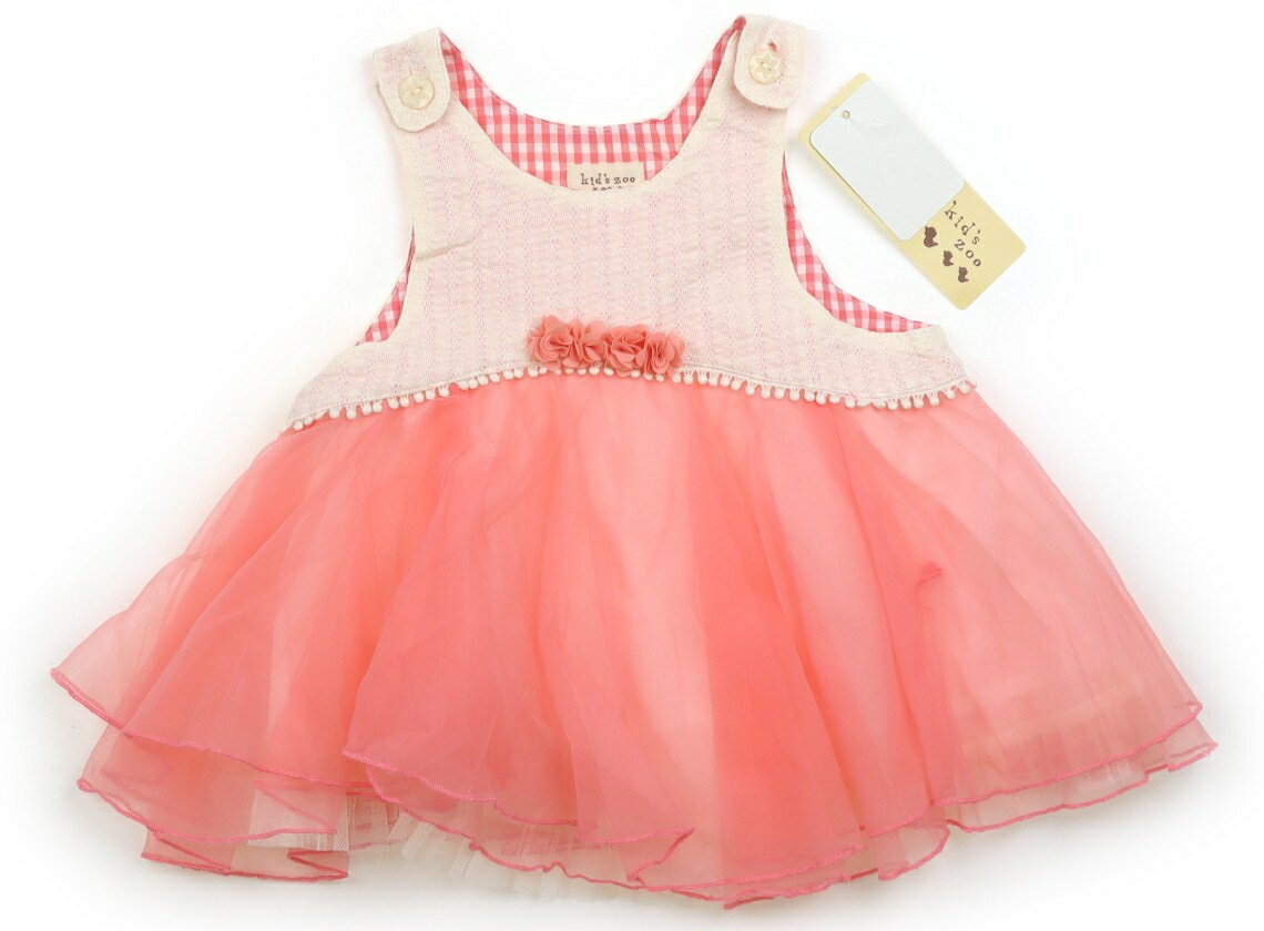 Rakuten - キッズズー Kids Zoo ベスト 95 女の子 ピンク　白地 子供服 ベビー服 キッズ アウトレット ユーズド 【中古】キッズ・ベビー・マタニティ